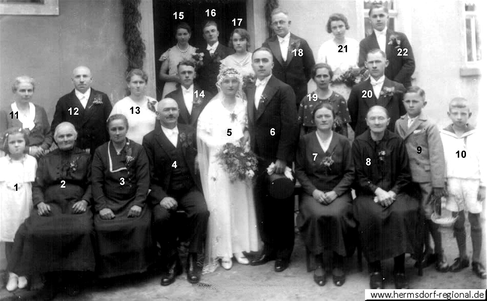 19.05.1934 - Hochzeit von Kurt Eckardt & Hilde Plötner 